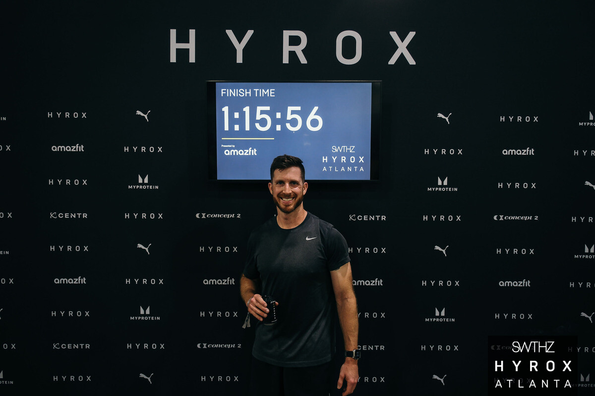 Ryan Summitt at the HYROX Atlanta finish line